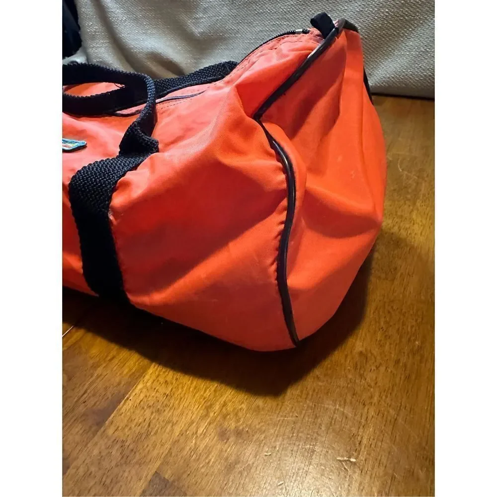 Vintage Sportsman Orange 19” Duffel Bag Nylon and Zipper